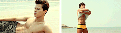 koreanmalemodels:  Hot Guys on the Beach photoshoot for Cosmopolitan