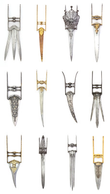 gdfalksen:  Katar (dagger) typology. 17th-18th century, India.