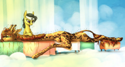 madhotaru:  Even with its long neck, the giraffe has the same