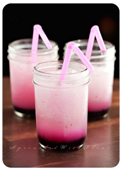 confectionerybliss:Frozen Blueberry Lemonade • Sprinkle With