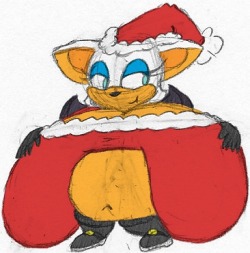 Seems Rouge has to big bags of goodies for Christmas.Art by AmbipuccaColours