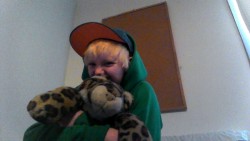 901dangermau5:  Being a hermit with my leopard .is how I want to live my life today. Good night cruel world.Â   thats totally my hoody :P