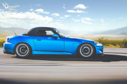 stancespice:  Supercharged Smurf S2k by CSMFoto on Flickr.