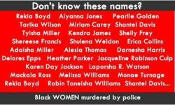 justice4mikebrown: Black women murdered by police 