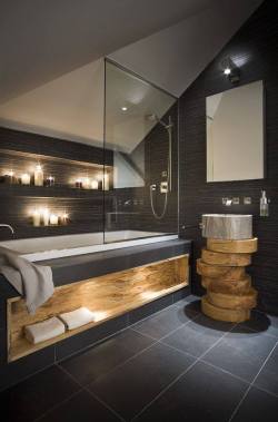 thecreativesense:  Selection of gorgeous shower spaces These