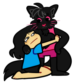 sketcheddy:  happy national hug ur cat day   I’m your cat 