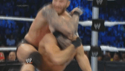 Just watching Randy putting a headlock on Cesaro is enough to