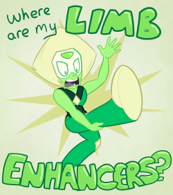 lizwuzthere:  Smol Peridot Watch out, there’s a smol gem on