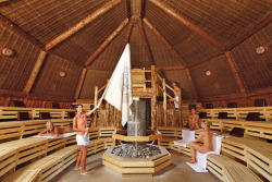   Sauna at Therme Erding in Munich, Germany.   