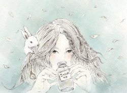 fairytalemood:  “Tea in Wonderland” by Krystel Cárdenas