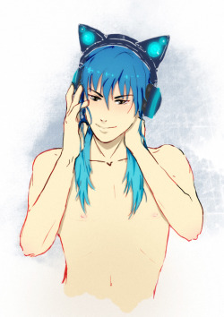 one-cup-a-day:  I always wanted to draw Aoba wearing those axent