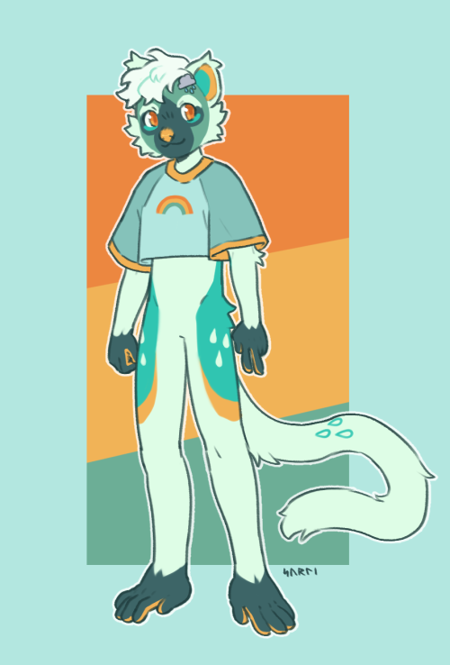 surlifen:ringtailed lemur guy i made as an adopt and sold last