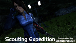sappycakes:  Ashley is jumped while on a scouting expedition