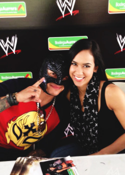 :  @WWEAJLee: I may or may not have asked Rey for an autograph…