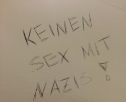 kulturbanausen:  “Keinen Sex mit Nazis” - Uni Hamburg