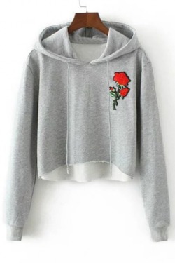 byetoyoua: Floral Printed/ Embroidered Collections   Hoodie