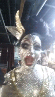 biancahaylock:  Bianca Del Rio + Glitter behind the scenes at