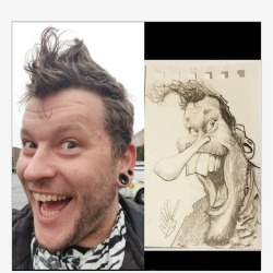 I picked up @avetiarts book and got a caricature to go with it.