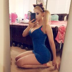 bLUE tIGHT dRESS