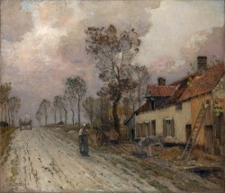classic-art:  The Route Nationale at Samer Jean-Charles Cazin