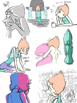 evilsnotbag: Some Pearl doodles. She must have been so lonely…