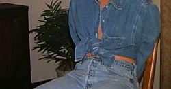 Just Pinned to Jeans and bondage: Nice woman tied up in Levis