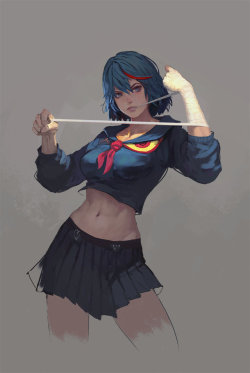 auleguiz:  Ryuko by  Rui Li Source: ArtStation  <3 u <3