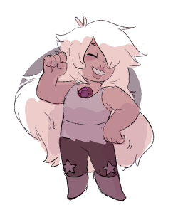 mooseman-draws:  if only amethyst loved herself at least half