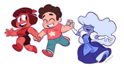 mrhaliboot:Bigger version of that Ruby Steven and Sapphire doodle