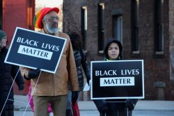 swagintherain:    Amilcar Shabazz, left, the UMass faculty advisor