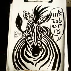 Zebras are mega cool. Here’s another one for makeup inktober