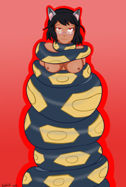 g-lahndi:This time I was requested to draw Seviper coiling around