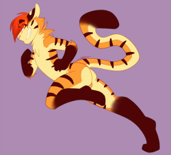 jarvofbutts: Running kitten~~ Some more dynamic tiger boy, and