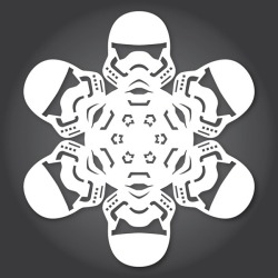 foodffs:  Get These Free Star Wars “The Force Awakens” Snowflake