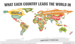 hungrylikethewolfie:  laughingsquid:  What Each Country Leads