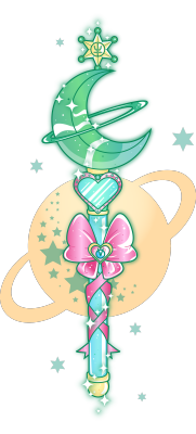 sugarcoatedunicorns:Sailor Neptune wand (with a little Uranus