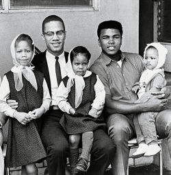 lavieephemere:    Muhammad Ali visits Malcolm X and three of