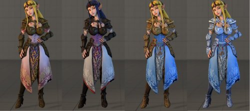 lordaardvarksfm:  Curvy Zelda v1 - OFFICIAL RELEASE! Yes. Even MORE Curvy! Since I know you all LOVE Curvy!  Basic rundown of the features: Blonde and blue Hilda hair Tarnished armor, shiny armor, silver armor Pink and blue robes Full dress-down capabilit