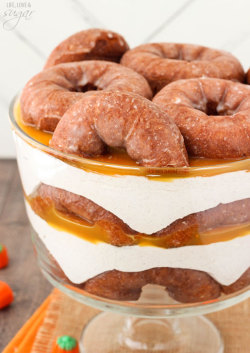 junodragon:  nom-food:  Pumpkin spice donut cheesecake trifle