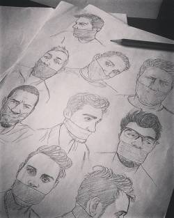 theartoffetish:Taped guys #1 (Quick sketches) #Draw #Drawing