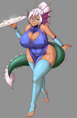 safurantora:  Big Steamed Meatbuns   Xiyin   - Commission for