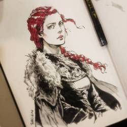 kowerallen: Inktober 19 #gameofthrones #got #gotseason6 #sansastark