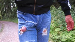 wetting ripped jeans cock out boy outdoor- more wetting pix->http://femboydl.tumblr.com/archive