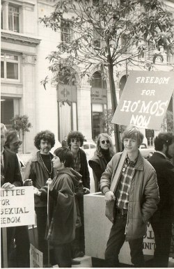 commiepinkofag:  Committee for Homosexual Freedom [CHF] Protest,