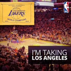 lakers:  “I’m taking the Lakers!” #GoLakers #NBAPlayoffs