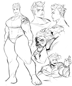 orangekissess: some zarya sketches. tryin to figure out how to
