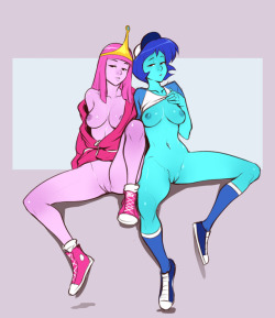 xizrax:sketch commission of Princess Bubblegum and Bob