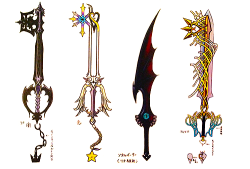 limitforms:  Kingdom Hearts HD 1.5 ReMIX, Artbook → Keyblades