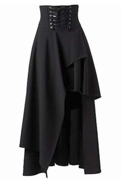 sneakysnorkel:  Asymmetrical Hem Gothic Punk Skirts. 1. Stylish