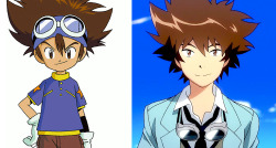 kaeveeoh:  the digimon original gang all older and revamped im